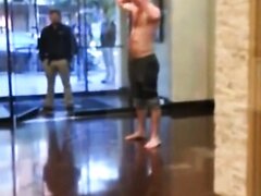 Drunk guy in apt lobby gets arrested, cop gropes boner
