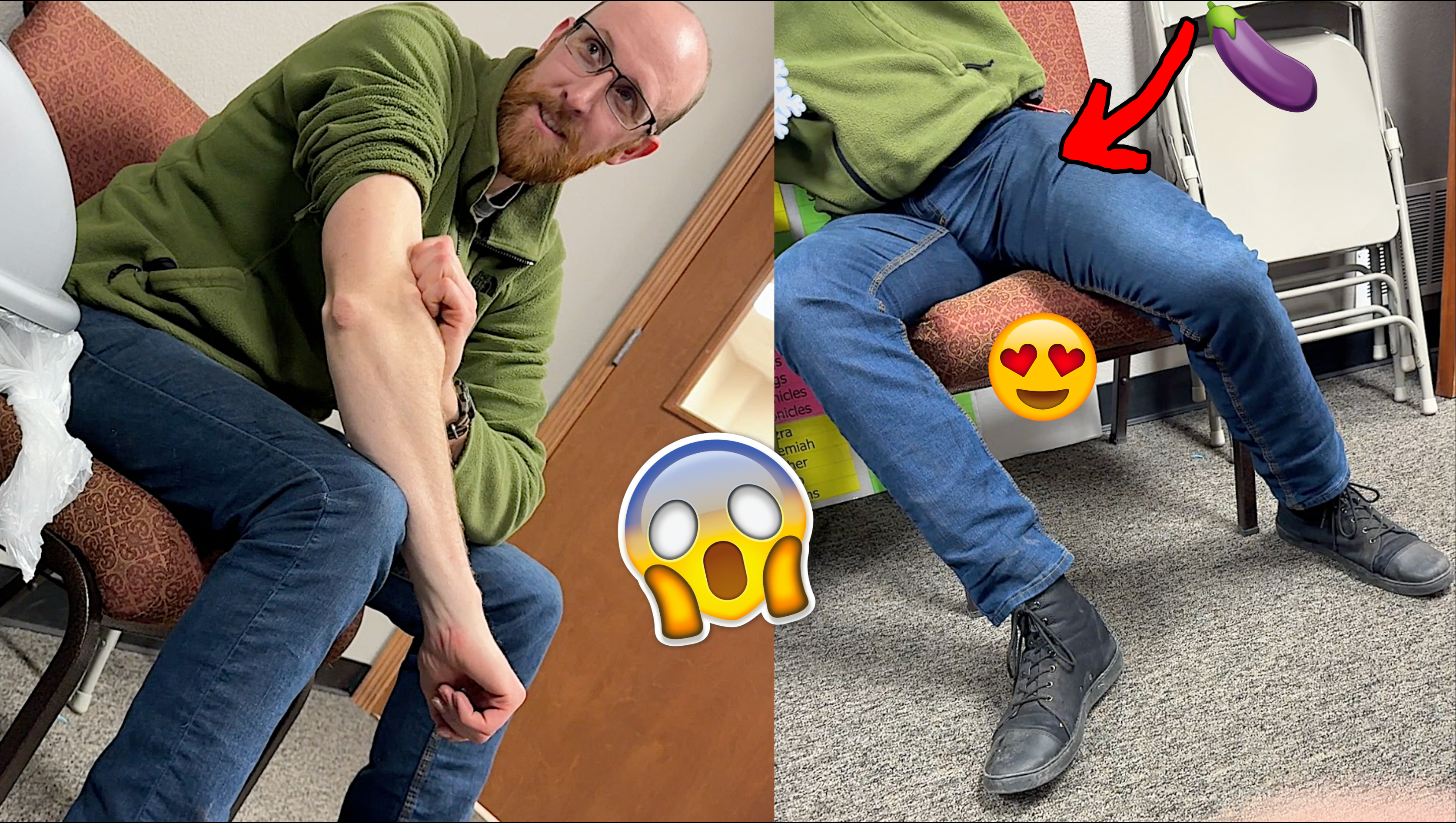 Str8 Roommate Fidgets With Dick in Uncomfortable Jeans