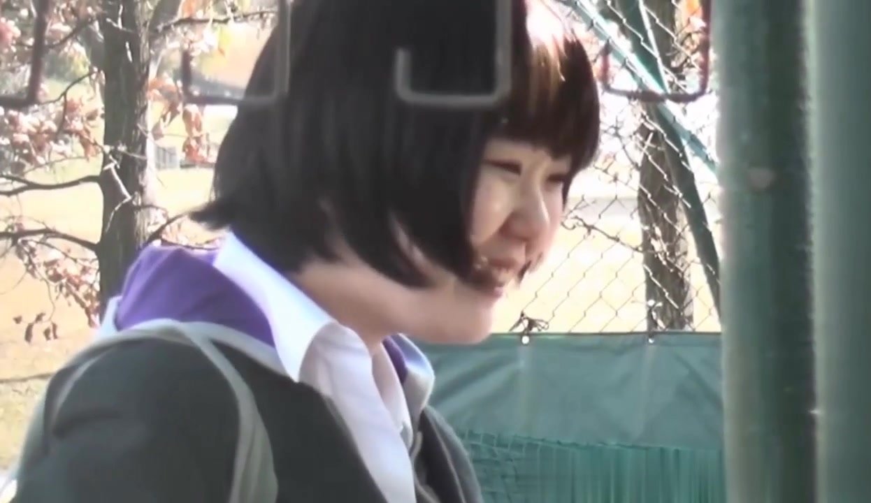 Japanese schoolgirls pissing and having fun in public