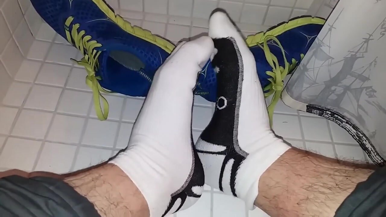 Marti Construction Twink White Socks Teasing