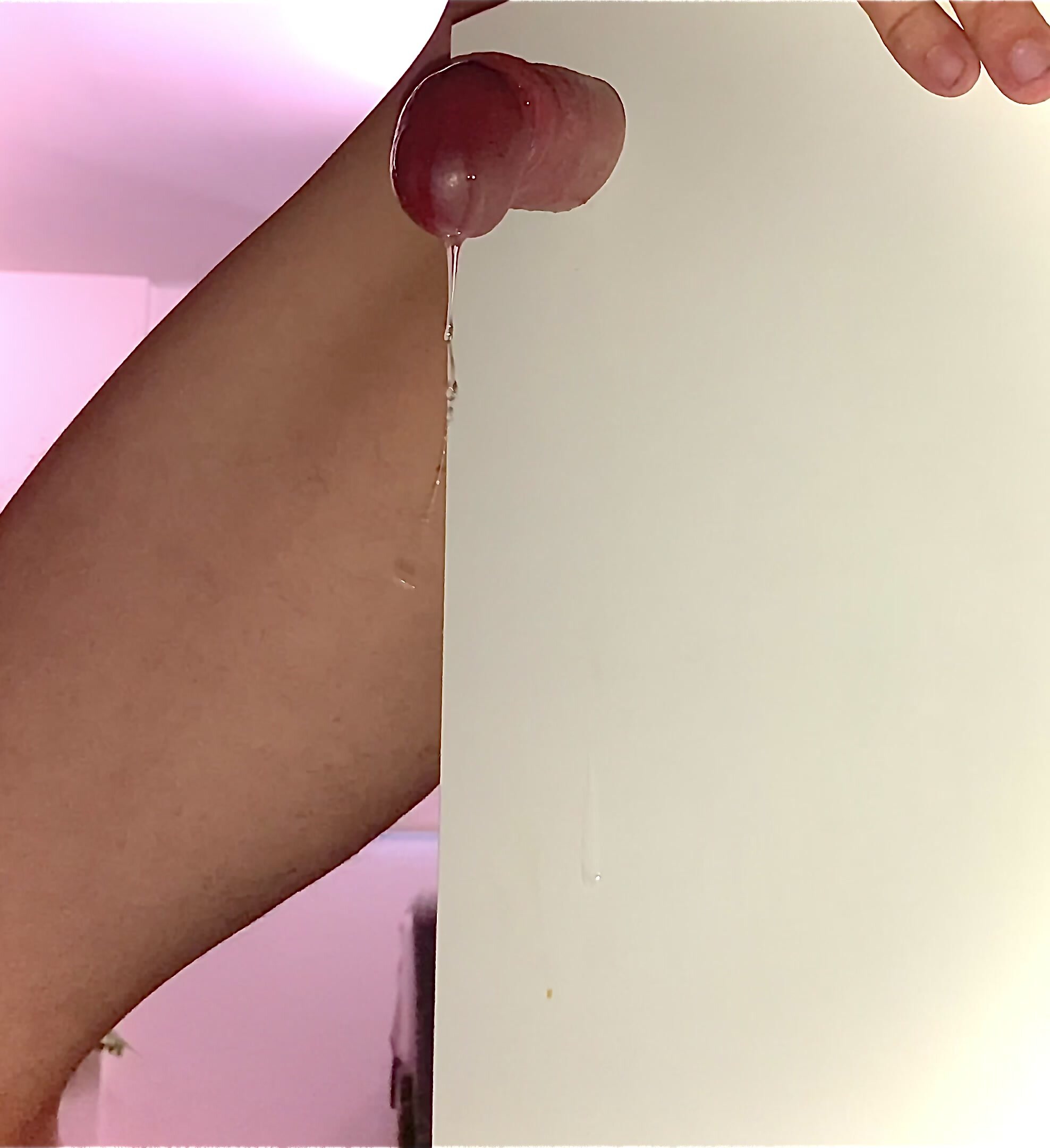 VERY edgy HUGE cum SHAKING legs - fucking a tight hole