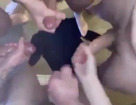 Circle jerk with lots of cum
