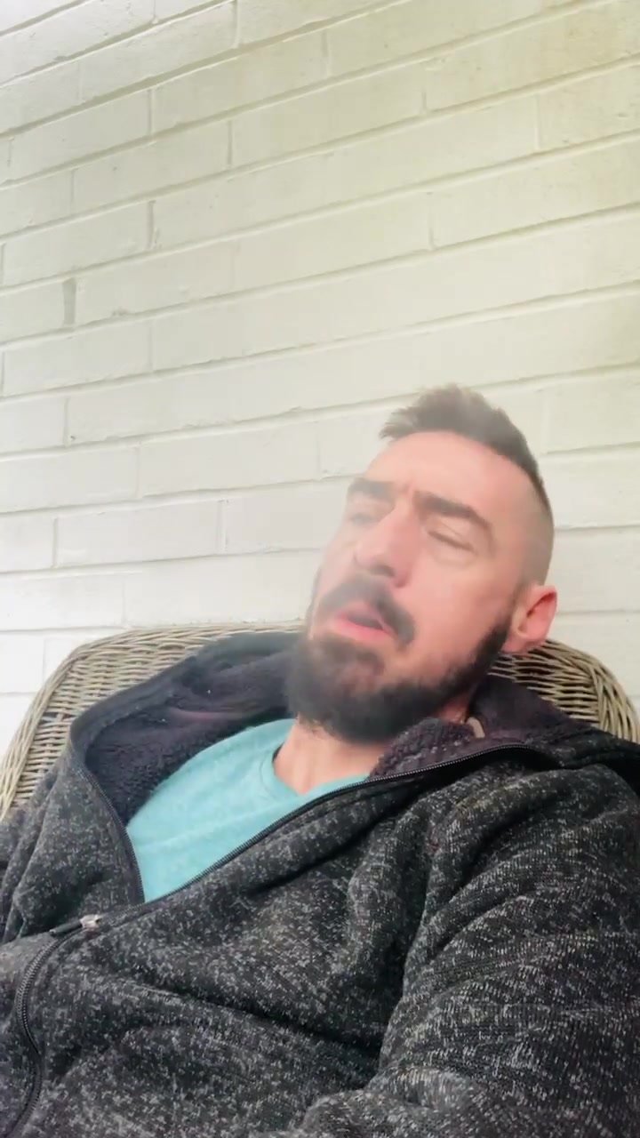 Porch smoke dad