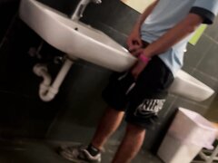 Pool party guy pissing in the sink