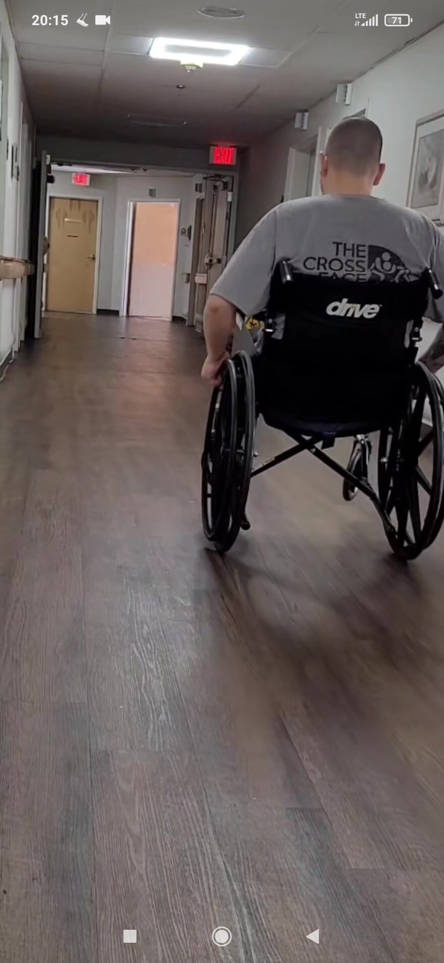 First time on wheelchair