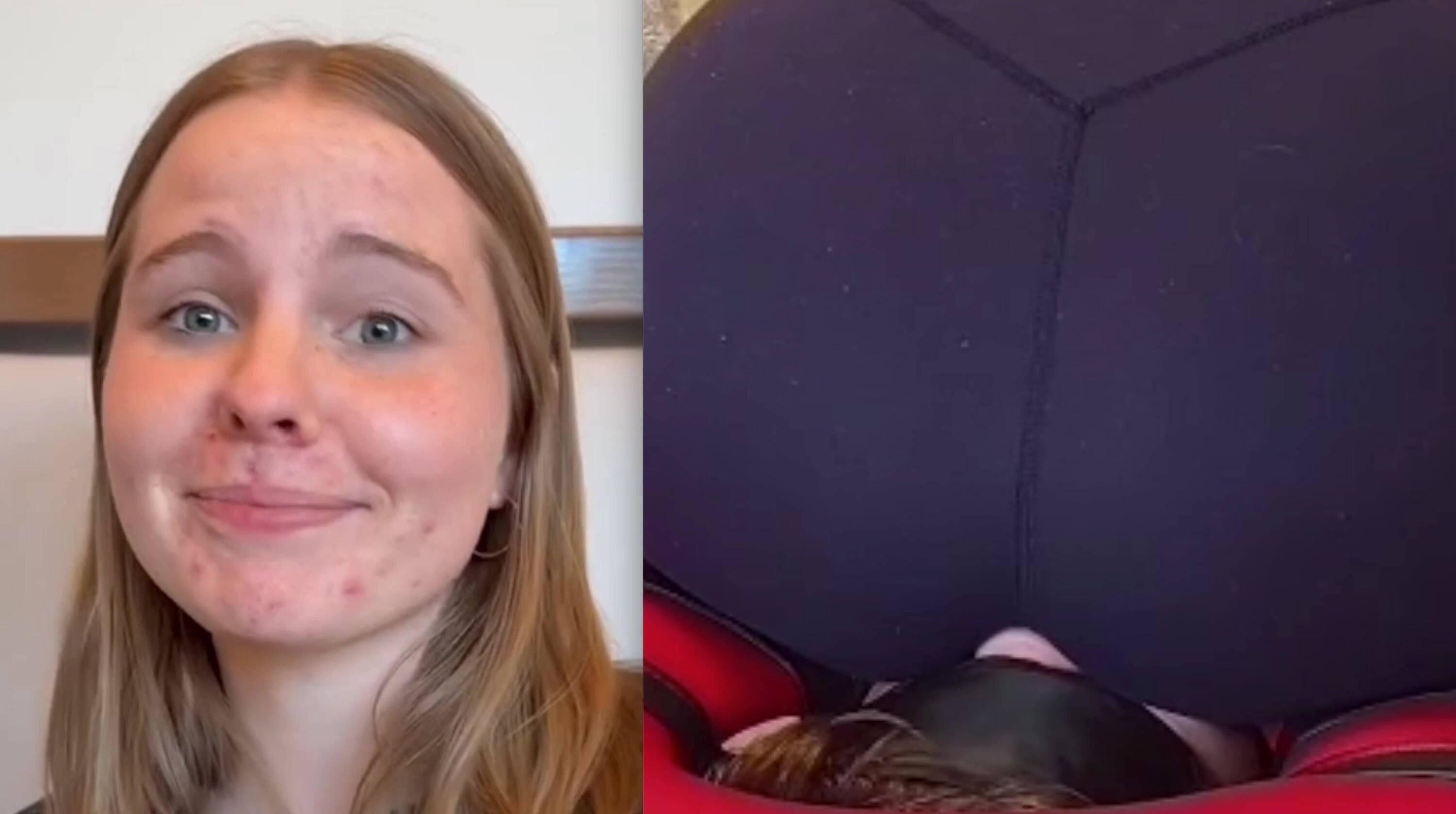 College Girl Face Farting Cushion (Collage Edit)