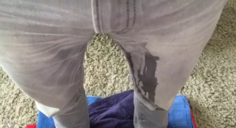 Teen boy wets his jeans - video 5