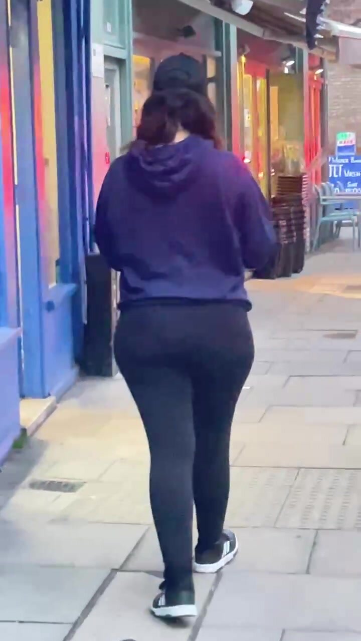 Sexy brunette with fat ass