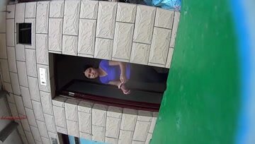 Chinese girl toilet pooping