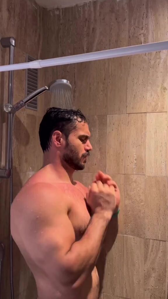 Muscle hunk shower - video 3