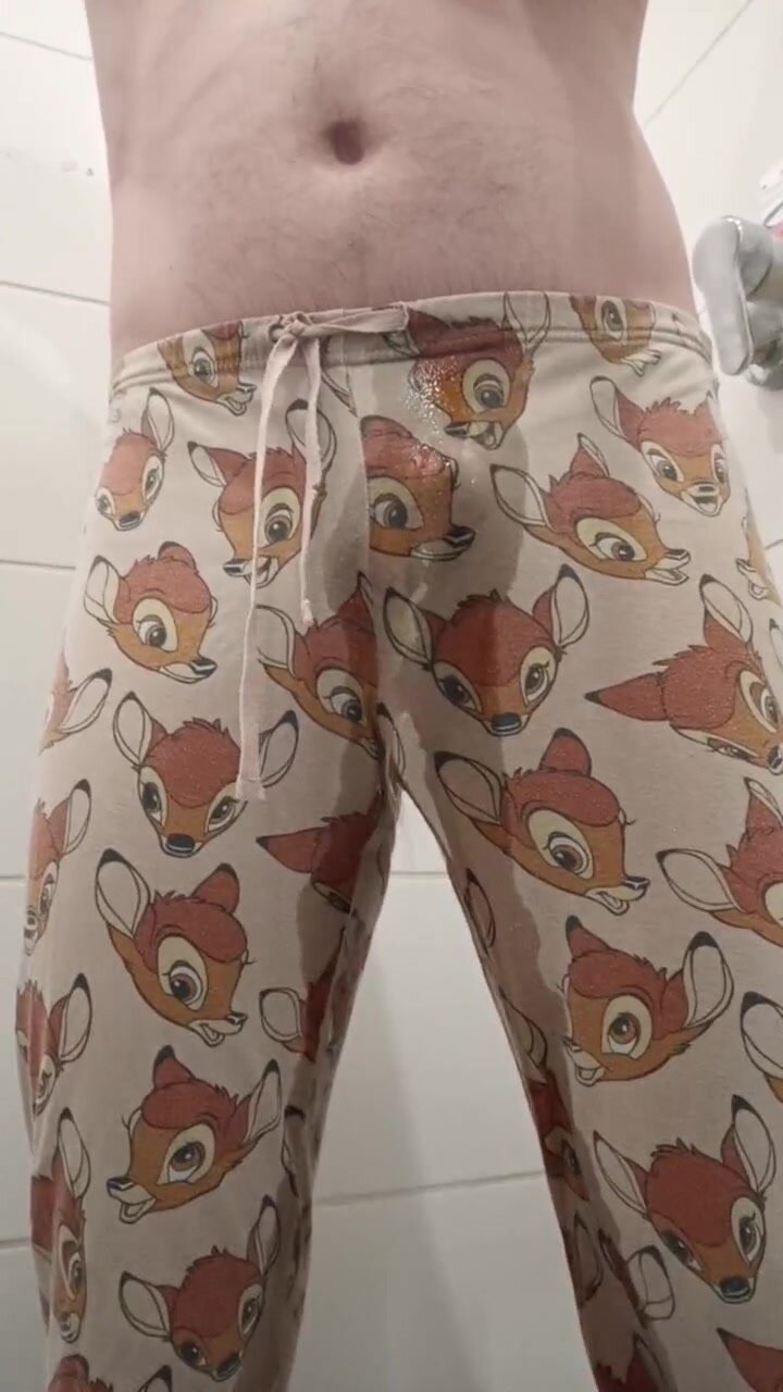 Soaking my bambi pyjama pants