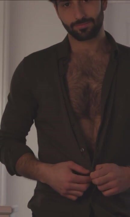 Sexy Italian reveals gorgeous chest