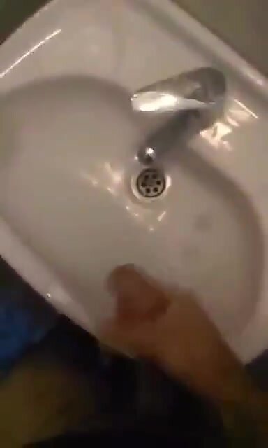 Cumming in the sink - video 3