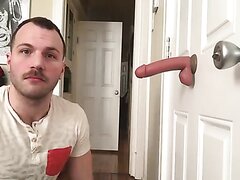 Instructional tutorial on how to suck cock using dildo