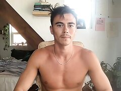 College Twink Shows Off His Ass