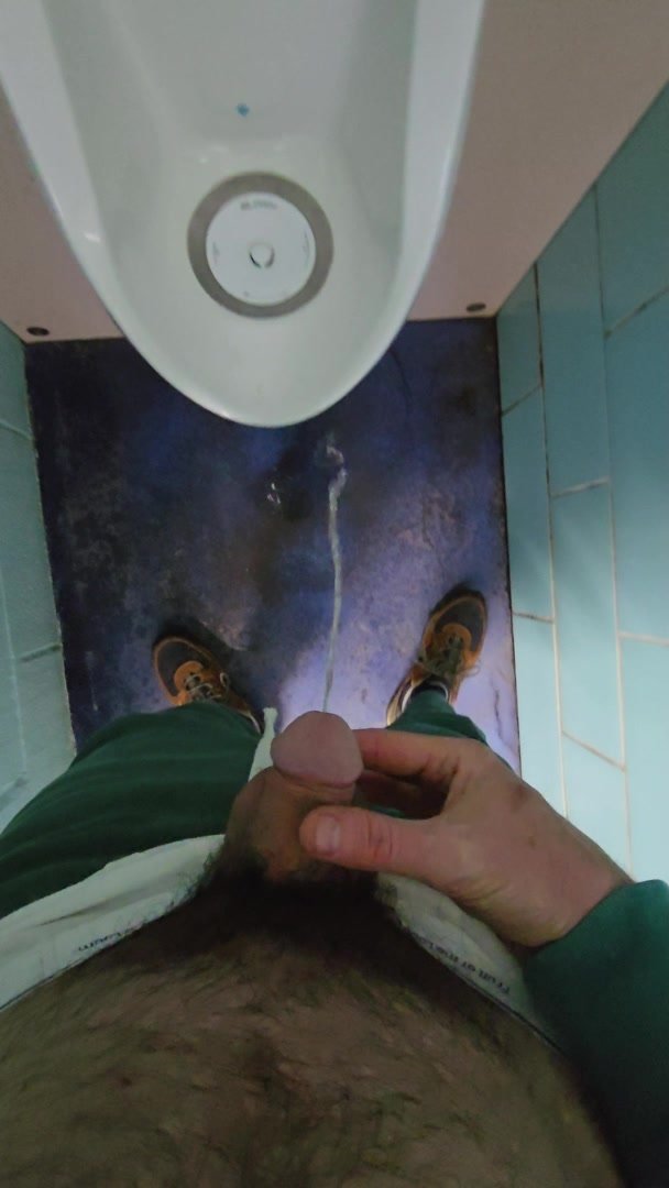 Piss Trashing Campground Toilet in Tighty Whities 2