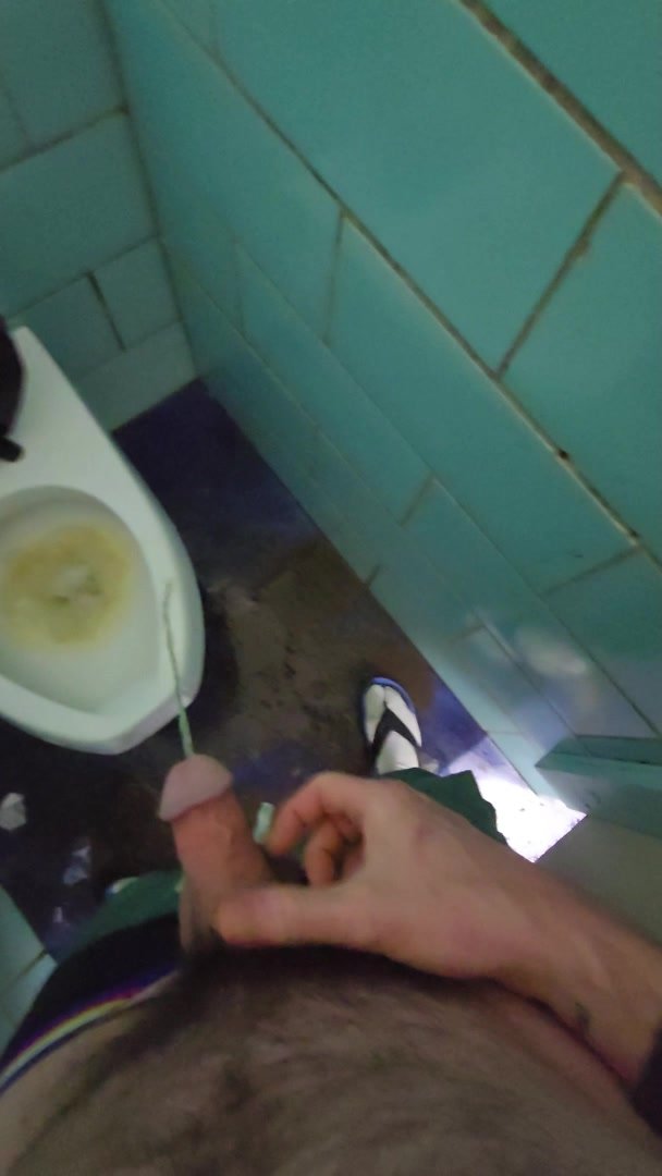 Piss Trashing Campground Toilet 5