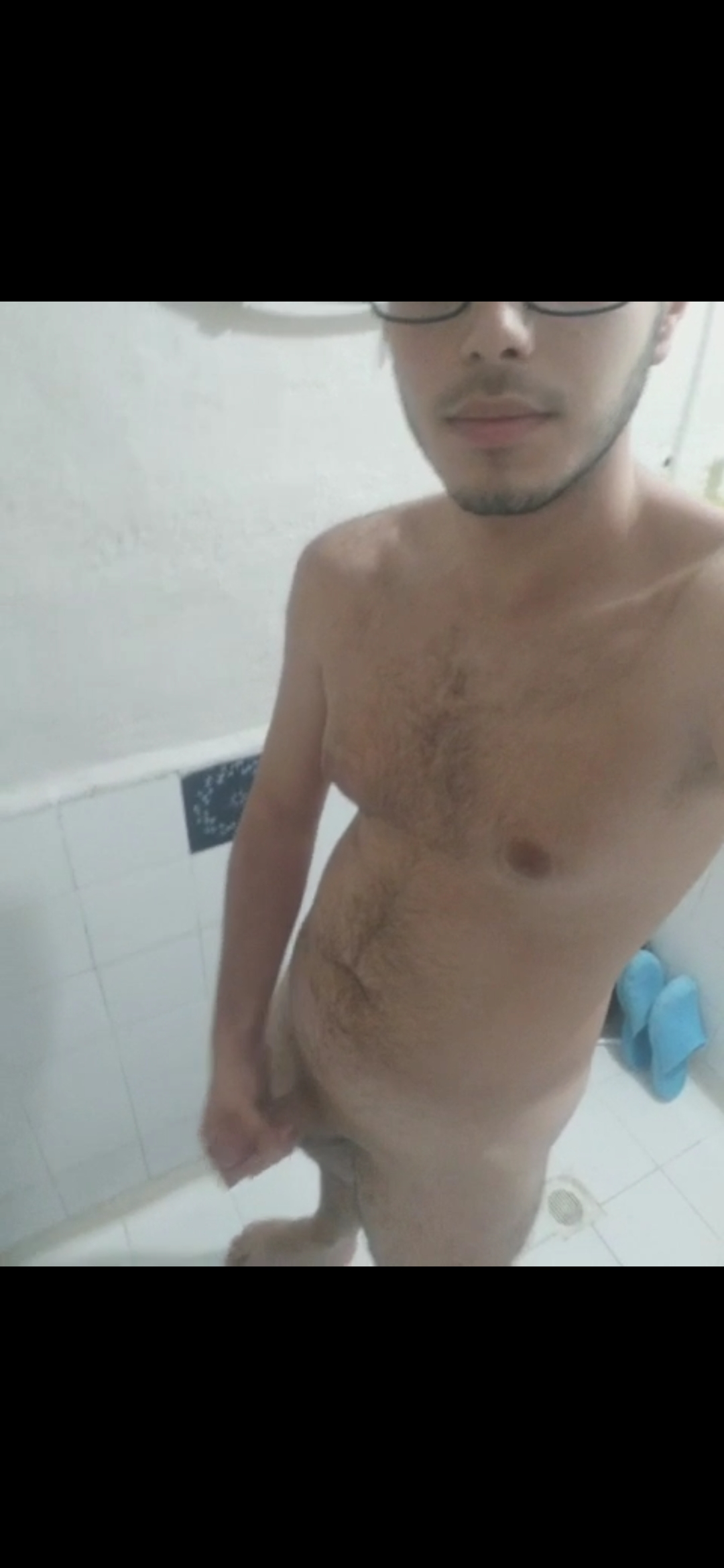 Turkish boy takes shower