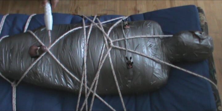 Mummified, CBT and enjoyed - resized and old video