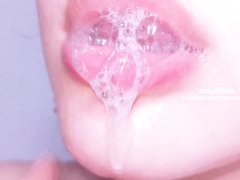 spit saliva fetish girl