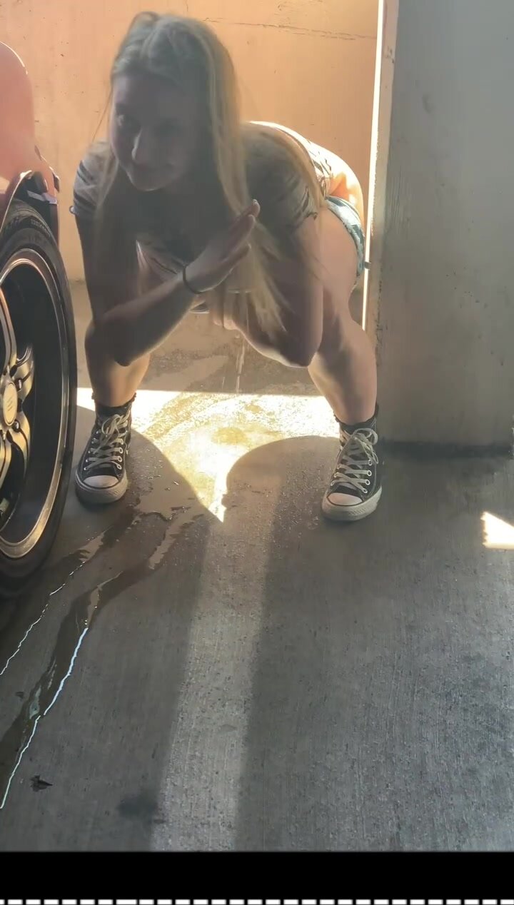 Daytime squat in a parking garage