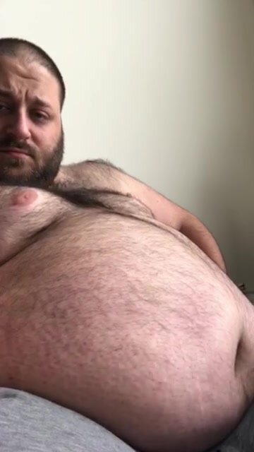 Fat Guy Sucking it in