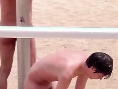 nude beach shower - video 2