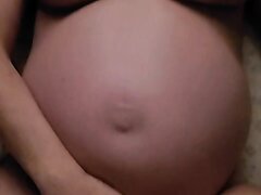 Big belly pregnant fuck pov