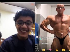 muscle webcam chat laughed at