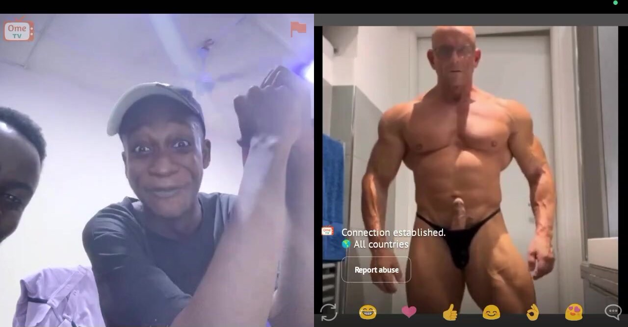 chat laughed at webcam muscle