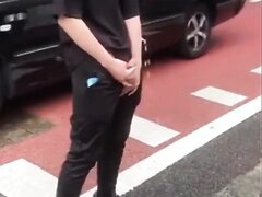 Lil comp of a Japanese guy pissing and fooling around