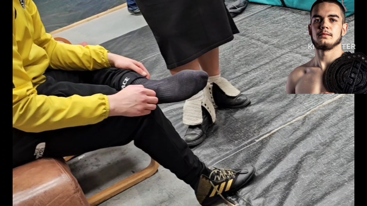 Candid Hot Wrestler Boots And Sweaty Socks