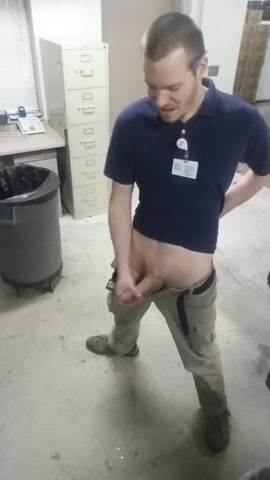 Jerk off at Work Place