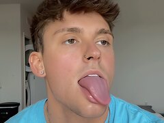 Long tongue tease
