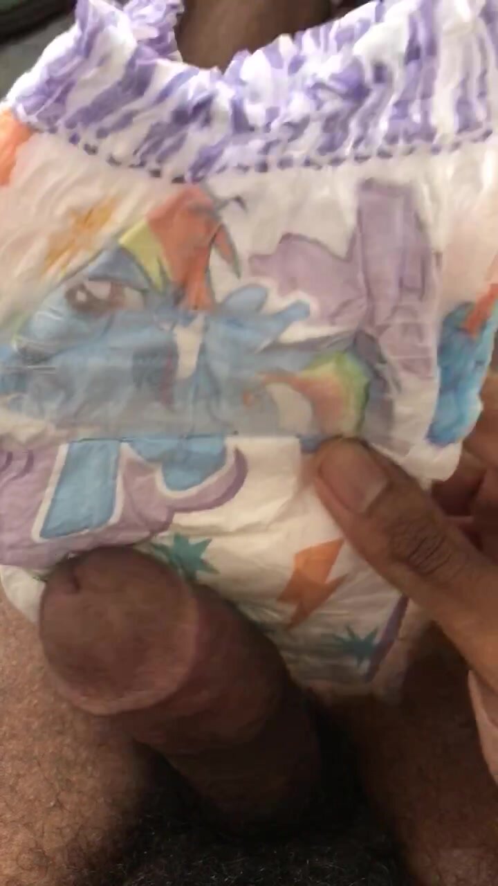 Rubbing a MLP Pampers Easy Up on my dick