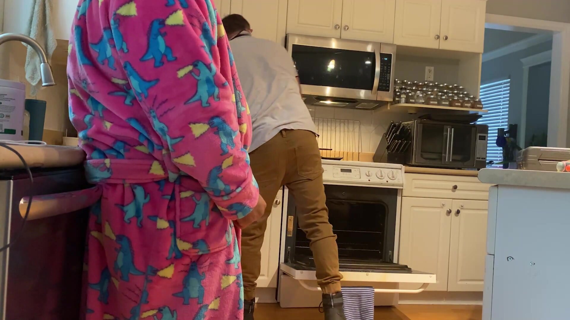 Jerking In Front Of Repair Man