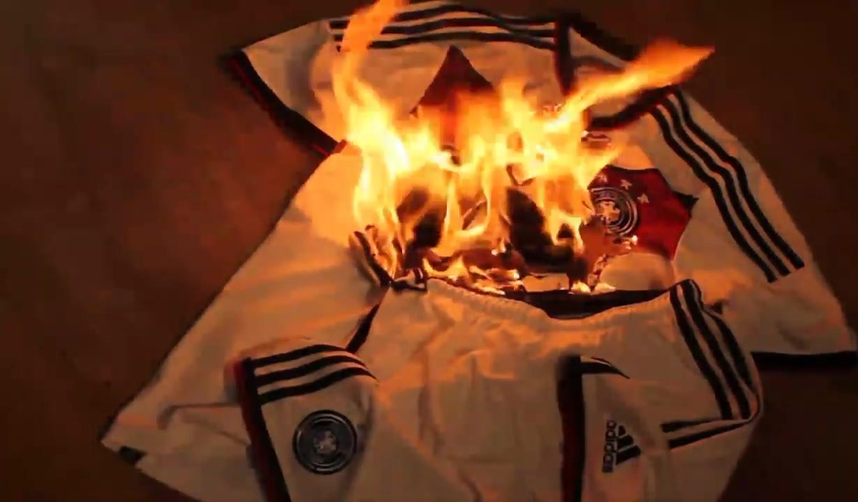 adidas dfb kit burned