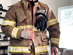 straight married firefighter bodybuilder cums 2