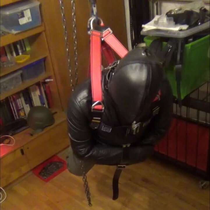 Suspended in a leather straitjacket - video 2