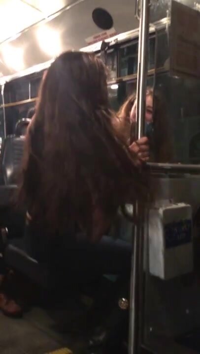 Lesbian Makeout on Bus