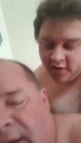 Chubby son fuck his dad