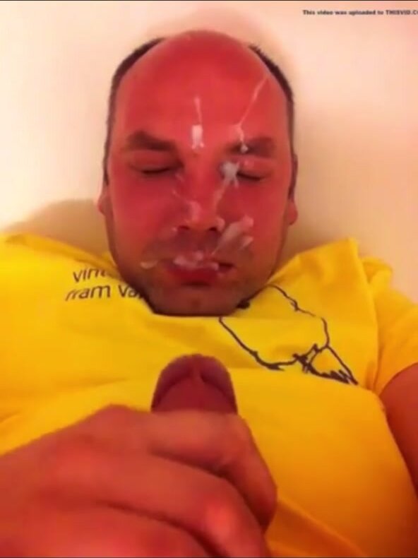Uncle paints his face self facial