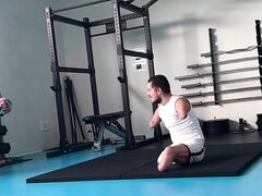 Quad amputee working out - video 3