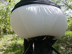 pooped my white shorts on a bike ride