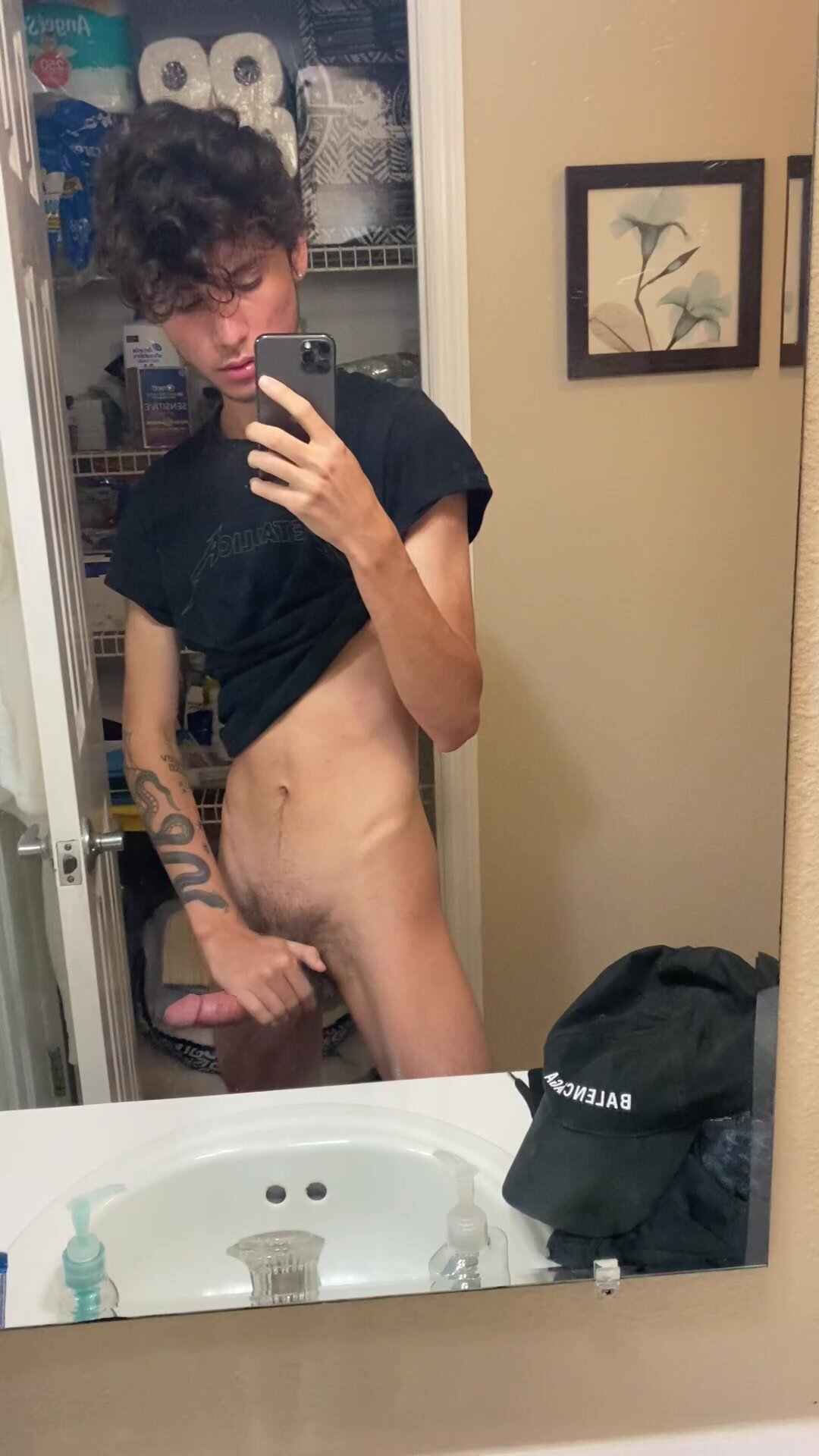 Boy Jacking Off in the Bathroom