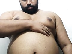Fat indian man