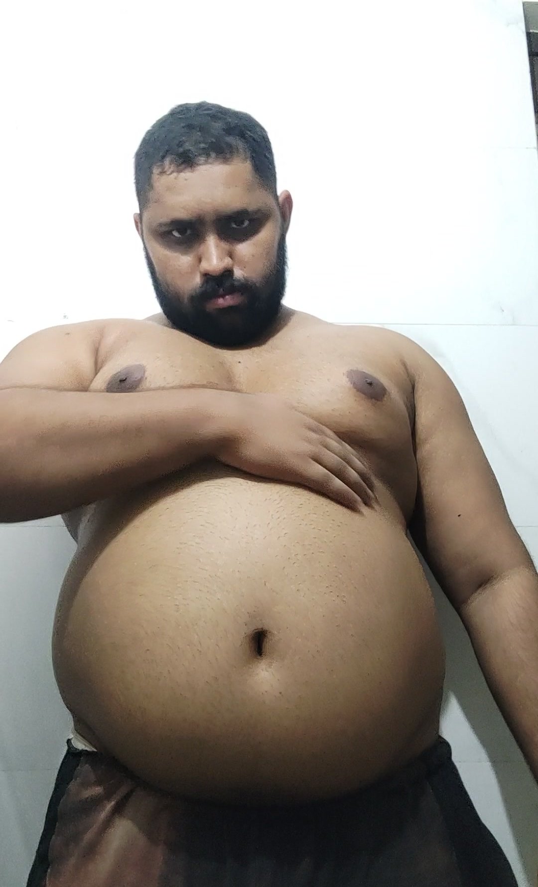 Fat indian man