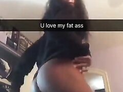 "U love my fat ass" cute teen jiggles her ass