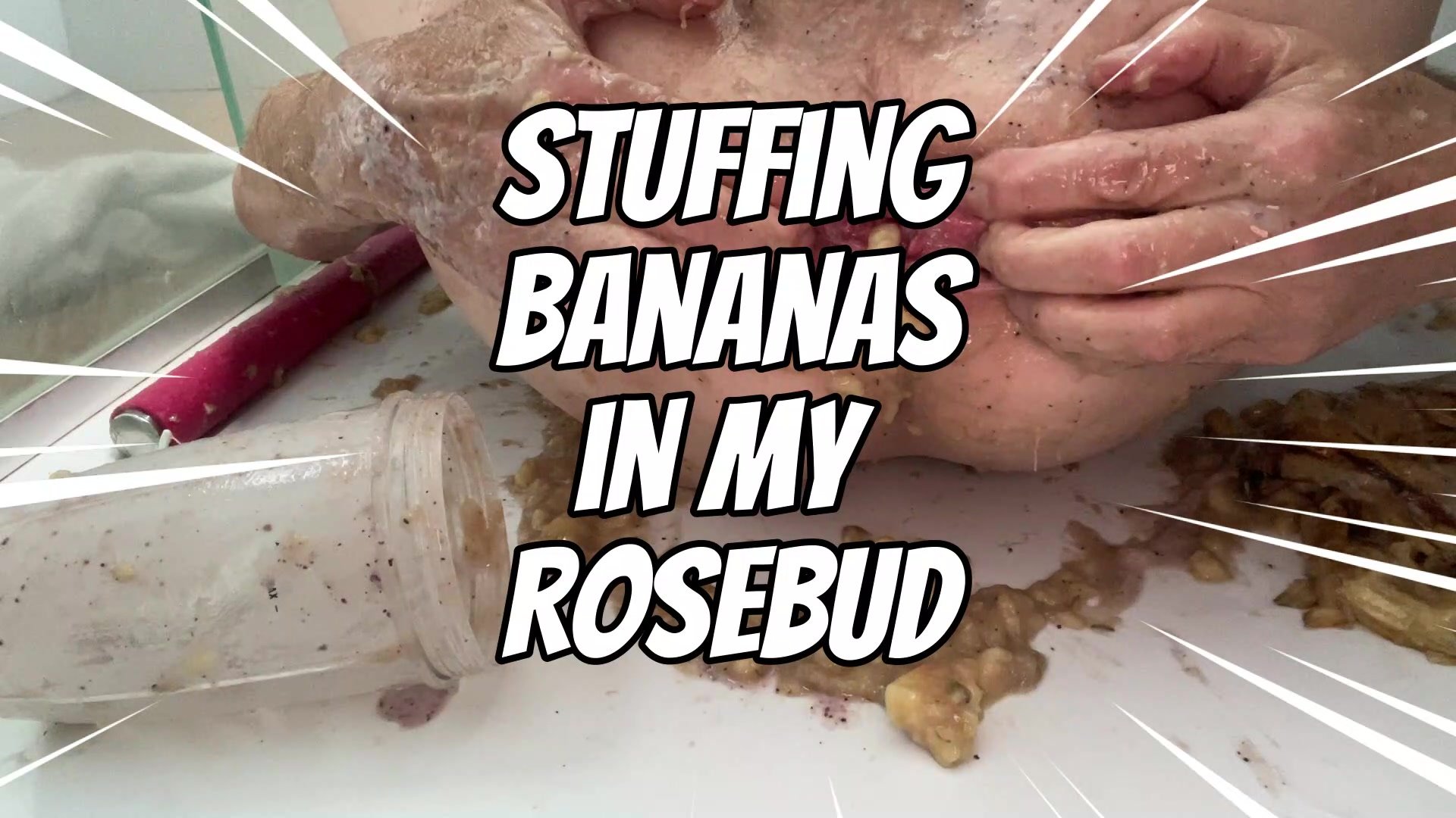 Stuffing Bananas in My Asshole