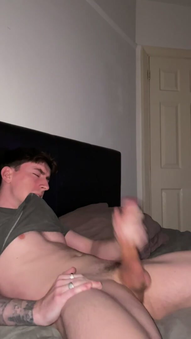 BWC male stroking his huge dick